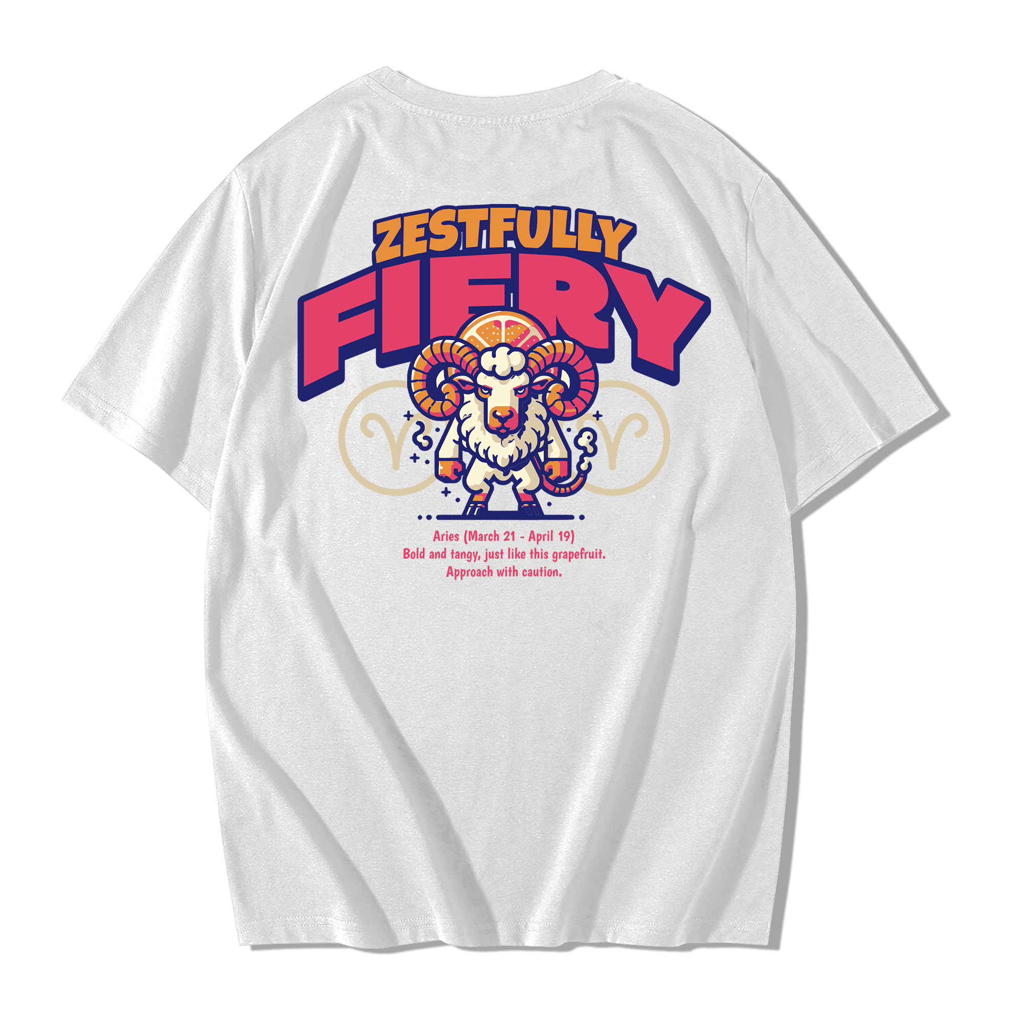 Alfaq Zestfully Fiery Oversized T-Shirt